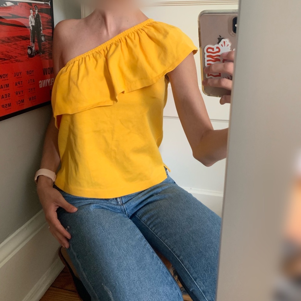 J.Crew one-shoulder top